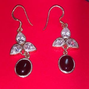 CN Stamped Pierced Earrings